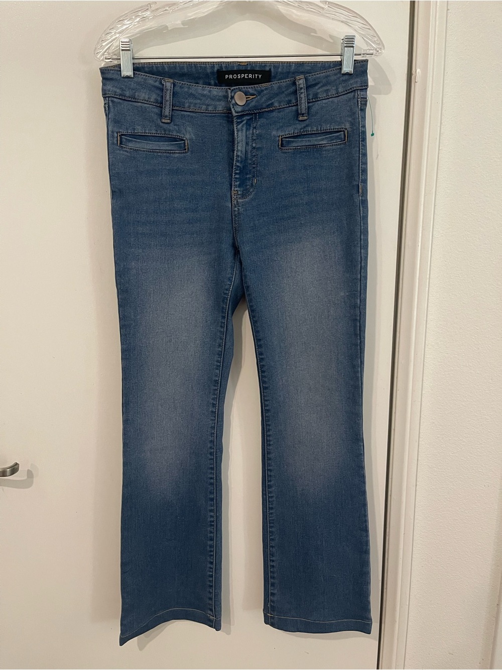 Prosperity Women's Mid Blue Flare Jeans